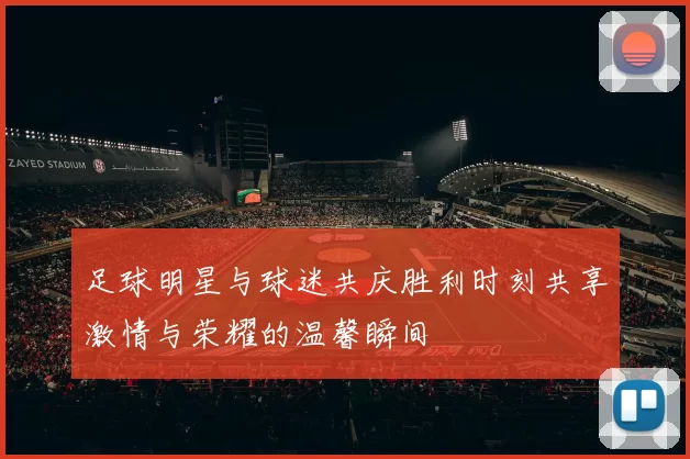 足球明星与球迷共庆胜利时刻共享激情与荣耀的温馨瞬间